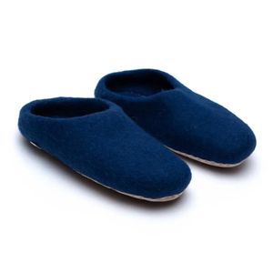 Sloffen Wol Blauw – schoenmaat 40/41