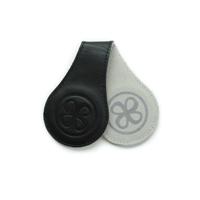 Cloby leren clips zwart