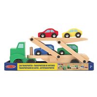 Houten auto transportwagen - thumbnail