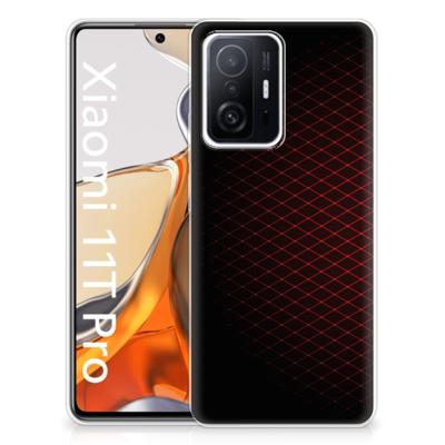 Xiaomi 11T | 11T Pro | TPU bumper | Geruit Rood