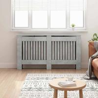 Radiatorafdekking Beton Grijs 152 x 19 x 81,5 cm Bewerkt hout
