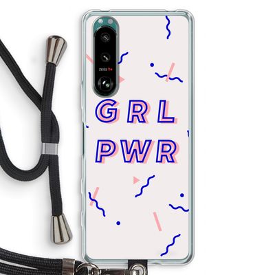GRL PWR: Sony Xperia 5 III Transparant Hoesje met koord