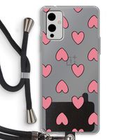 Ondersteboven verliefd: OnePlus 9 Transparant Hoesje met koord