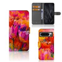 Hoesje Google Pixel 8 Pro Tulips | Portemonnee hoesje