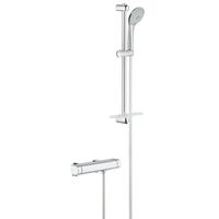 GROHE Grohtherm 2000 doucheset douchekraan thermostatisch en glijstang 60cm en Cosmopolitan handdouche 11cm chroom 34195001 - thumbnail