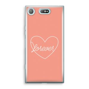 Forever heart: Sony Xperia XZ1 Compact Transparant Hoesje