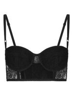 Dolce & Gabbana soutien-gorge à détails en dentelle - Noir