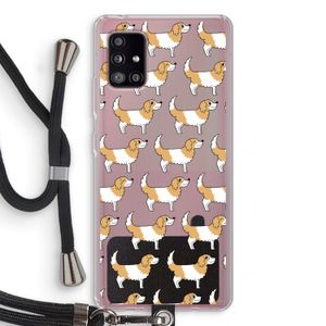 Doggy: Samsung Galaxy A51 5G Transparant Hoesje met koord