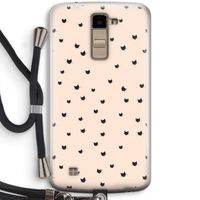 Kleine kattenkopjes: LG K10 (2016) Transparant Hoesje met koord