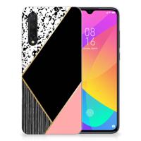 Xiaomi Mi 9 Lite | TPU Hoesje | Zwart Roze Vormen