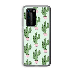 Cactus Lover: Huawei P40 Pro Transparant Hoesje
