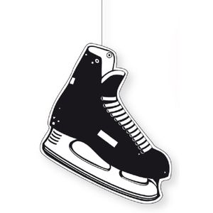 Hangdecoratie ijshockey schaats 25 x 27 cm