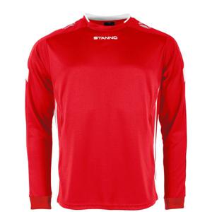 Stanno 411003K Drive Match Shirt LS Kids - Red-White - 140