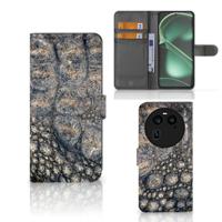 OPPO Find X6 | Telefoonhoesje | Met pasjeshouder | Krokodillenprint