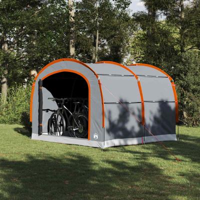 Tent met dak met luchtopening Grijs en oranje 268 x 240 x 191 cm