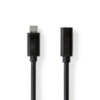 Nedis CCGB64010BK20 USB-kabel 2 m USB 3.2 Gen 1 (3.1 Gen 1) USB C Zwart - thumbnail