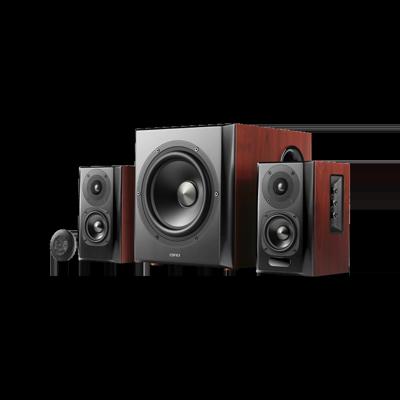 Edifier S350DB 2.1 Speakerset - Zwart/Walnoot