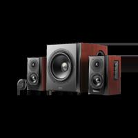 Edifier S350DB 2.1 Speakerset - Zwart/Walnoot