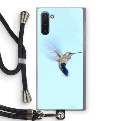 Kolibri: Samsung Galaxy Note 10 Transparant Hoesje met koord