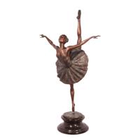 A BRONZE SCULPTURE OF A BALLET DANCER A BRONZE SCULPTURE OF A BALLET DANCER