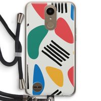 Illustratieve pop 1: LG K10 (2017) Transparant Hoesje met koord