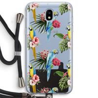 Kleurrijke papegaaien: Samsung Galaxy J5 (2017) Transparant Hoesje met koord