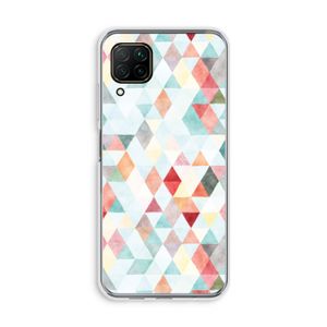 Gekleurde driehoekjes pastel: Huawei P40 Lite Transparant Hoesje