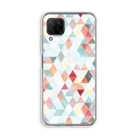 Gekleurde driehoekjes pastel: Huawei P40 Lite Transparant Hoesje