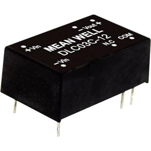 Mean Well DLC03C-12 DC/DC-convertermodule 15 V/DC 125 mA 3 W Aantal uitgangen: 2 x Inhoud 1 stuk(s)