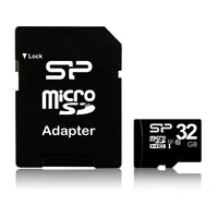 Silicon Power 16GB MicroSDHC Class10 UHS-1 incl. SD-adapter Zwart - thumbnail