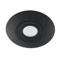 LED spot XXL kantelbaar 5Watt rond ZWART IP65 dimbaar LED spot XXL kantelbaar 5Watt rond ZWART IP65 dimbaar