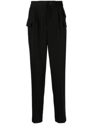 Hevo pantalon fuselé à poches à rabat - Noir