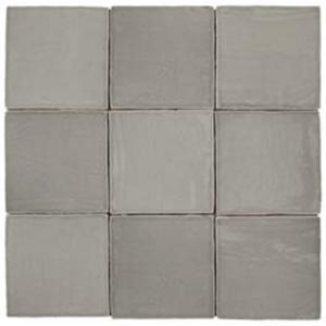 Roca St Tropez FHWE06P021 Wandtegel 130X130 Gris 8,5mm Glans