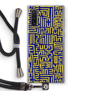 Majorelle Blue Print: Samsung Galaxy Note 10 Transparant Hoesje met koord
