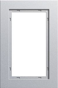 Gira afdekraam aluminium E2 1,5VD 100125