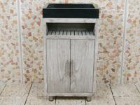 Badezimmermöbel Raung Cabinet Mindyholz 50 cm. Terrazzo