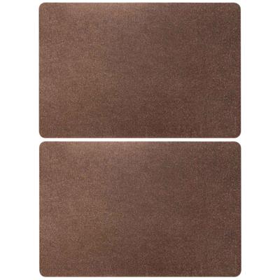 Home & Styling Luxe Tafel placemats Argenta - koper - pvc - 43 x 28 cm