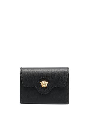 Versace porte-cartes La Medusa en cuir - Noir