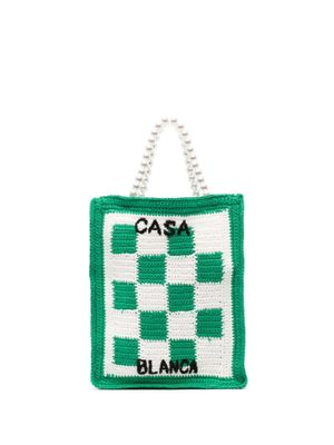 Casablanca sac cabas Tennis en crochet - Vert