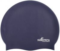 SwimTech badmuts siliconen one size marineblauw