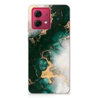 TPU Siliconen Hoesje voor Motorola Moto G84 Marmer Groen