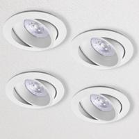 Set van 4 Led inbouwspot Brugge, 5 Watt