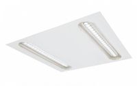 Kantoor LED verlichting Molior Line 2 lijnen 32W 3580 lumen 4000K 592x592 wit Kantoor LED verlichting Molior Line 2 lijnen 32W 3580 lumen 4000K 592x592 wit