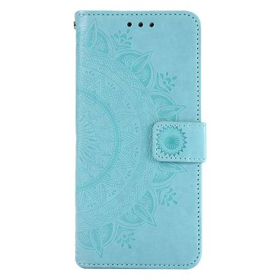 Shop4 - Samsung Galaxy A02s Hoesje - Wallet Case Mandala Patroon Mint Groen
