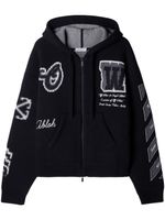 Off-White hoodie Moon Vars à fermeture zippée - Noir