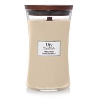 WoodWick Geurkaars Large Vanilla Bean - 18 cm | ø 10 cm