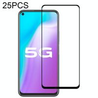 Voor Vivo Y70s 25 PCS Full Glue Full Screen Tempered Glass Film