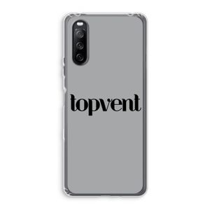 Topvent Grijs Zwart: Sony Xperia 10 III Transparant Hoesje