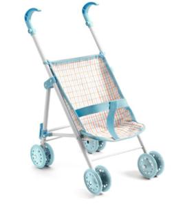 Metalen poppenbuggy - 44 cm - Pomea -DJECO blauw