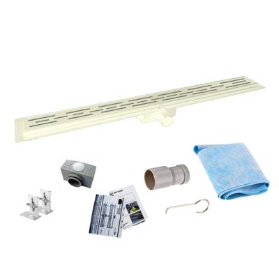 Douchegoot Flens BWS Met Uitneembaar Sifon 90 cm Mat Beige